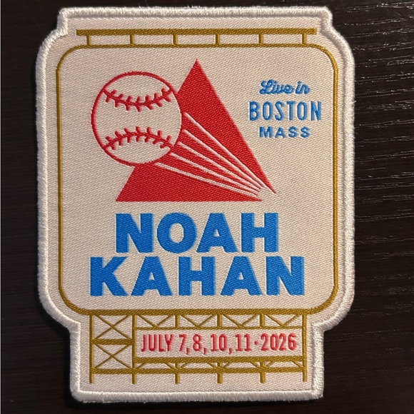 Noah Kahan Other - Noah Kahan x Fenway Park Citgo Sign Patch July 7, 8, 10, 11 2026 NEW Boston